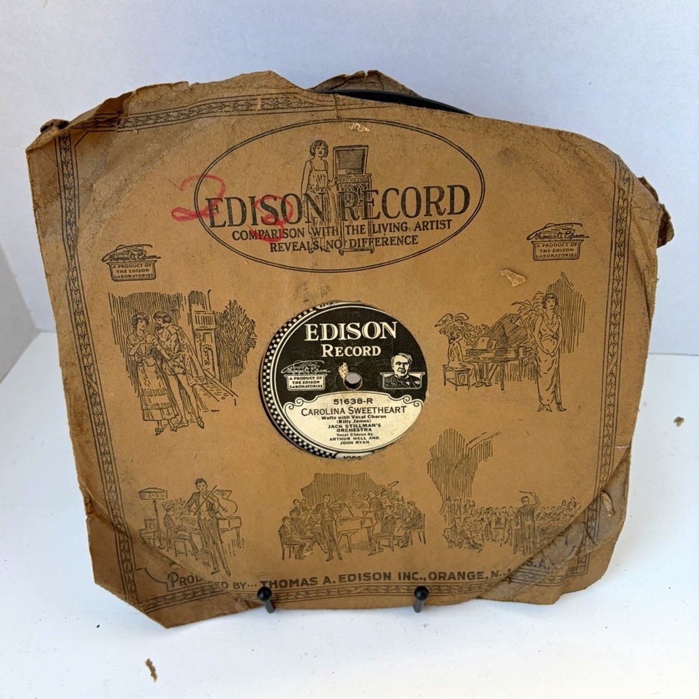 Edison Phonographs 51638 Carolina Sweetheart/What Do We Care Sleeve